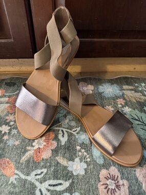 Sorel Ella II Sandal- Taupe/Metallic